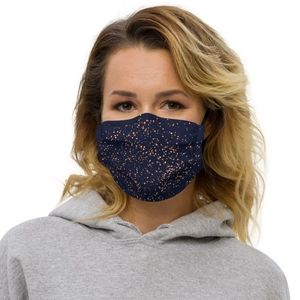 Sparkle Golden Fabric Face Mask
